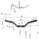 Manubrio In Aluminium Fatbar Da 28mm Motard