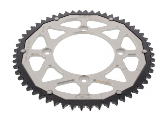 Corona ZF Dual 56 Denti Passo 428 Argento Beta RE 125 - RR 125 LC Motard