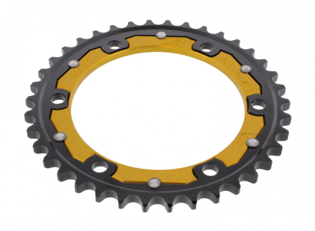 Corona ZF Dual 38 Denti Passo 530 Oro Kawasaki - Suzuki 