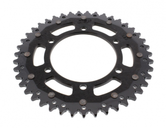 Corona ZF Dual 43 Denti Passo 525 Nero Triumph