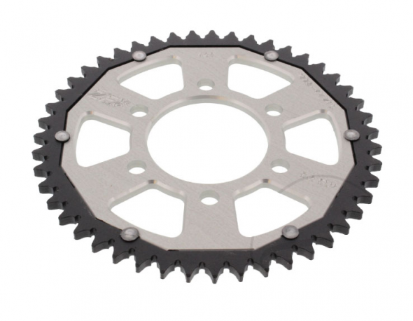 Corona ZF Dual 47 Denti Passo 428 Argento Honda 
