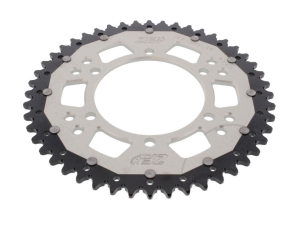 Corona ZF Dual 48 Denti Passo 520 Argento Ducati 