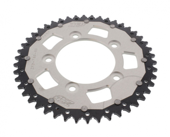 Corona ZF Dual 46 Denti Passo 520 Argento Ducati 