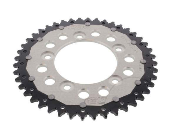 Corona ZF Dual 44 Denti Passo 520 Argento Ducati