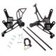 Kit Pedane Arretrate In Alluminio Racing Kawasaki ZX-10R 1000 K Ninja ABS 
