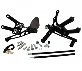 Kit Pedane Arretrate In Alluminio Racing Triumph Daytona 675 - Triple 675