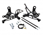 Kit Pedane Arretrate In Alluminio Racing Yamaha MT-09 850 A ABS