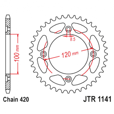  Corona 60 Denti Passo 420 Beta RR 50 Enduro 