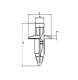 Rivetti Clip in Plastica per Carena Moto Yamaha Kit 10 Pezzi M 5 mm