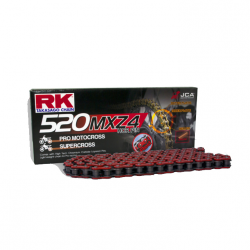 Catena RK MXZ Passo 520 Maglie 114 - Red - Honda CRF 250 - 450