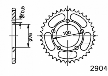 Corona 39 Denti Passo 525 Benelli TRK 502